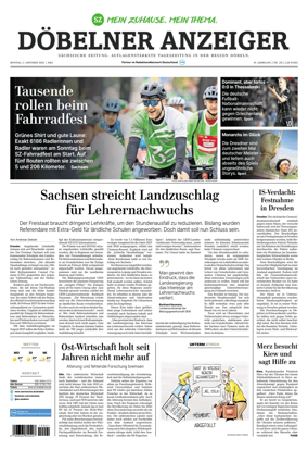 Cover of Sachsische Zeitung (Dobeln)