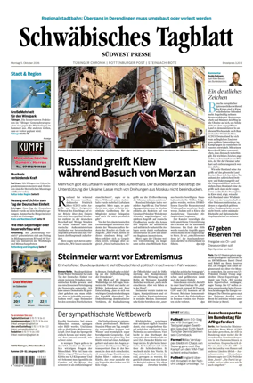Cover of Schwabisches Tagblatt - Tubinger Chronik