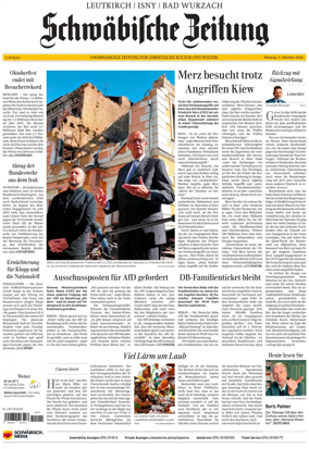 Cover of Schwabische Zeitung (Leutkirch / Isny / Bad Wurzach)