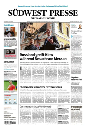Cover of SUDWEST PRESSE - Neckar-Chronik