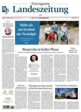 Cover of Thuringische Landeszeitung (Gera)