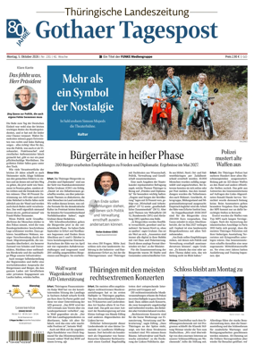 Cover of Thuringische Landeszeitung (Gotha)