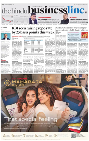 Cover of BusinessLine (Delhi)