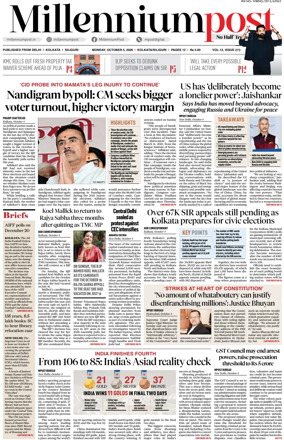 Cover of Millennium Post (Kolkata)