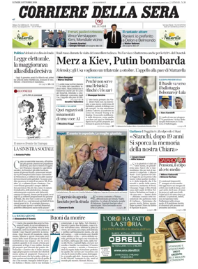 Cover of Corriere della Sera