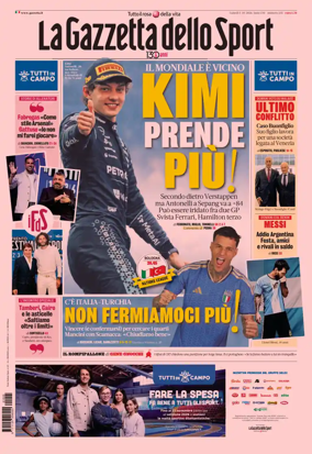 Cover of La Gazzetta dello Sport - Milano