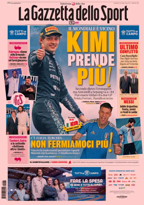 Cover of La Gazzetta dello Sport