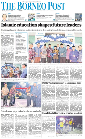 Cover of The Borneo Post (Sabah)