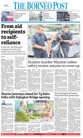 Cover of The Borneo Post (Sarawak)