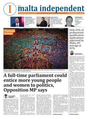 Cover of Malta Independent