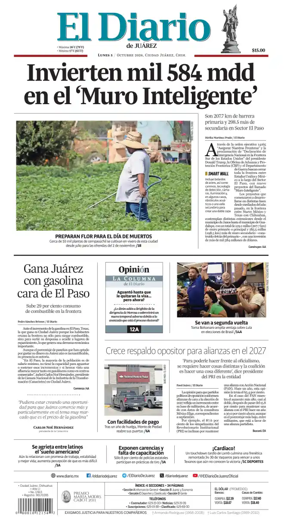 Cover of El Diario de Juarez