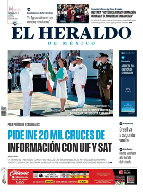 Cover of El Heraldo de Mexico