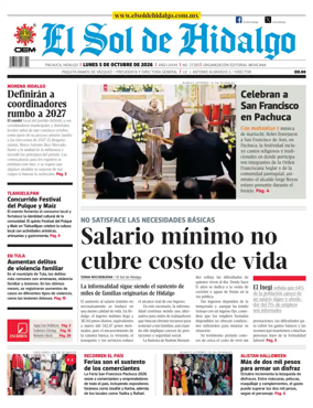 Cover of El Sol de Hidalgo