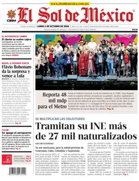 Cover of El Sol de Mexico