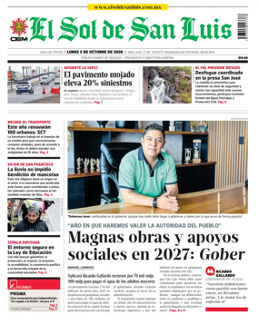 Cover of El Sol de San Luis Potosi