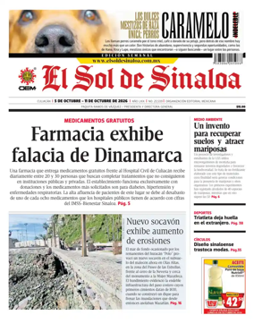 Cover of El Sol de Sinaloa