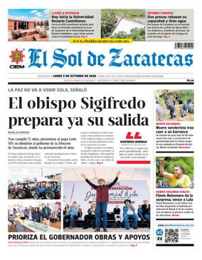 Cover of El Sol de Zacatecas