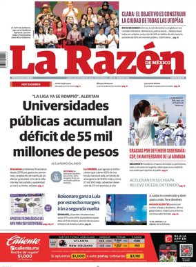 Cover of La Razon de Mexico