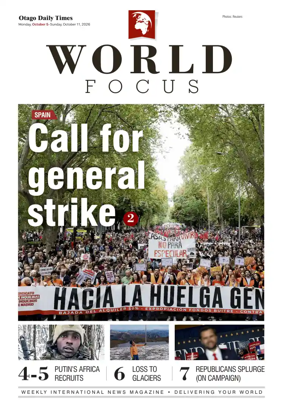 Cover of Otago Daily Times-World Focus
