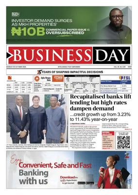 Cover of Business Day (Nigeria)