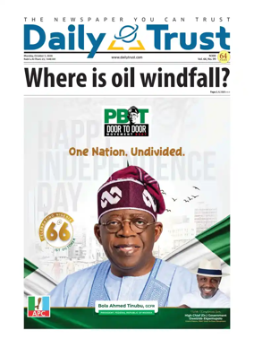Cover of Daily Trust