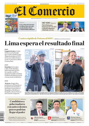 Cover of Diario El Comercio