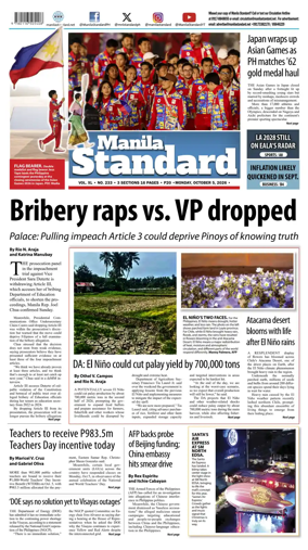Cover of Manila Standard