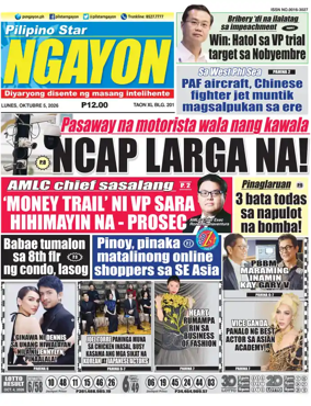 Cover of Pilipino Star Ngayon
