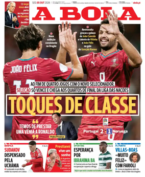 Cover of A BOLA (Portuguese)