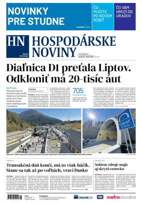 Cover of Hospodarske noviny