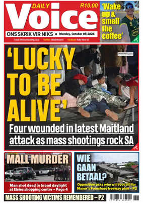Cover of Daily Voice (South Africa)