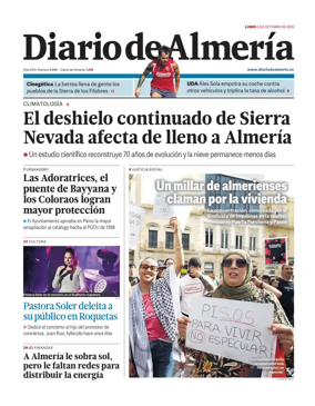 Cover of Diario de Almeria