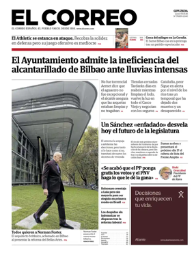 Cover of El Correo (Gipuzkoa)