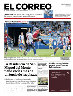 Cover of El Correo (Miranda de Ebro)