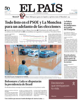 Cover of EL PAIS Catalunya