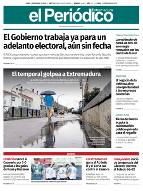 Cover of El Periodico Extremadura