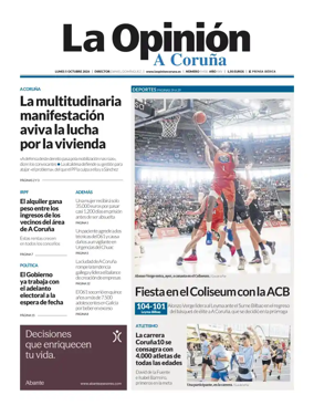 Cover of La Opinion de A Coruna