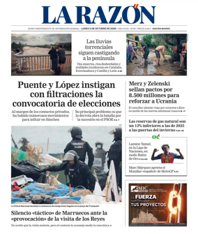 Cover of La Razon (Madrid)
