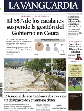 Cover of La Vanguardia (1st Edition)
