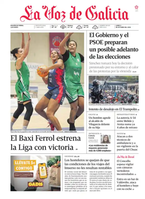 Cover of La Voz de Galicia (Ferrol)