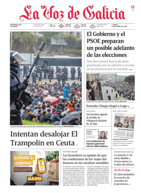 Cover of La Voz de Galicia (Monforte)