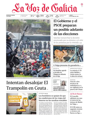 Cover of La Voz de Galicia (Ourense)