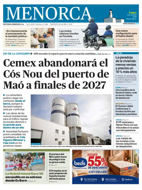 Cover of Menorca Diario Insular