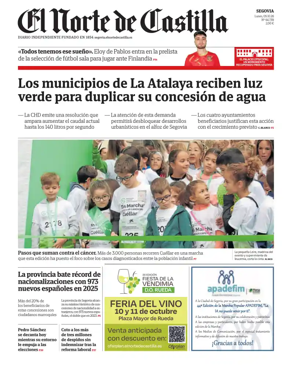 Cover of Norte de Castilla (Segovia)