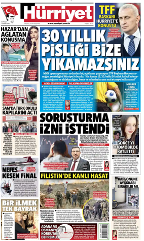 Cover of Hurriyet