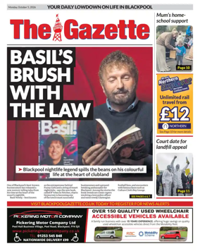 Cover of Blackpool Gazette