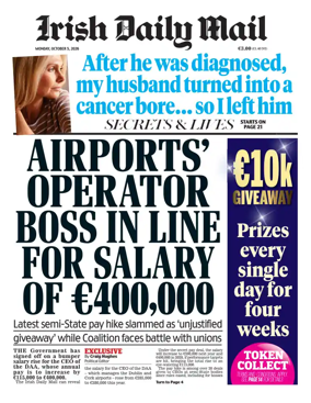 Cover of Irish Daily Mail