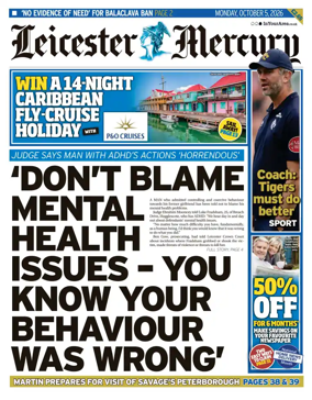 Cover of Leicester Mercury