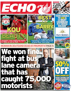Cover of Liverpool Echo