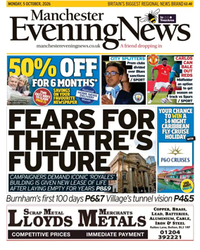 Cover of Manchester Evening News